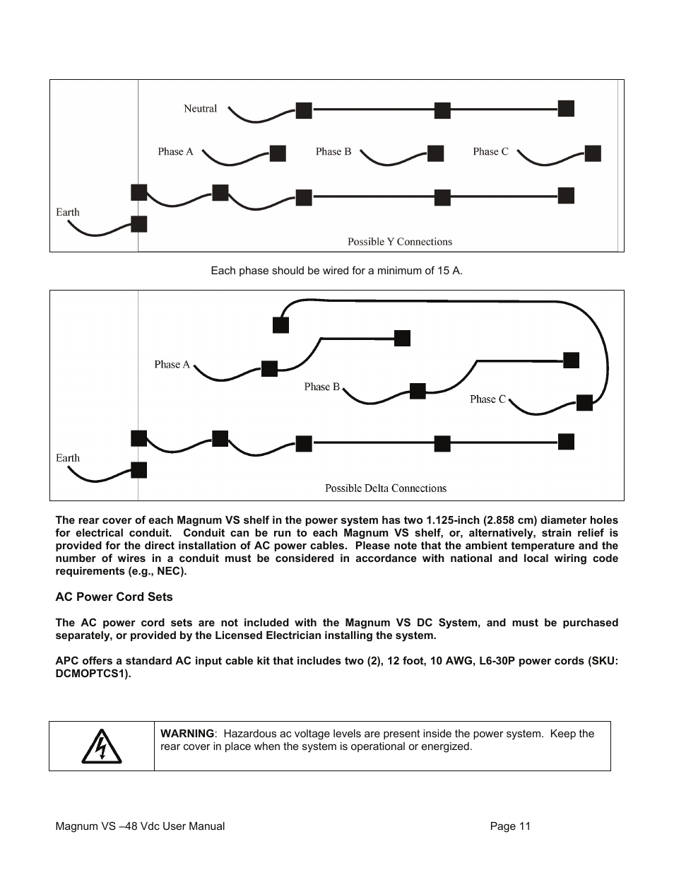 American Power Conversion VS 50 User Manual | Page 11 / 54