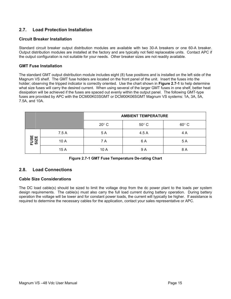 American Power Conversion VS 50 User Manual | Page 15 / 54