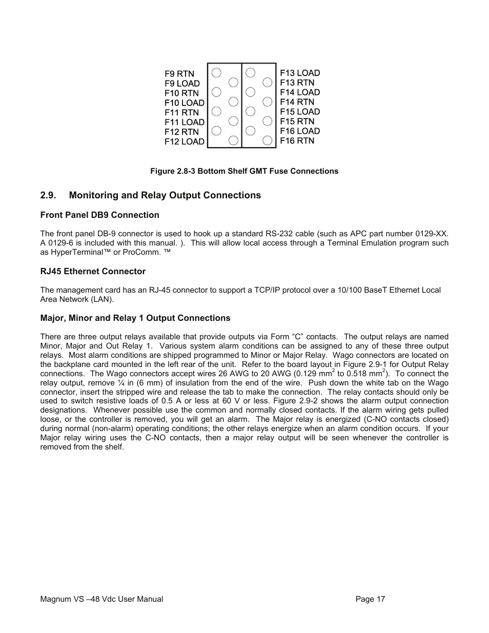 American Power Conversion VS 50 User Manual | Page 17 / 54