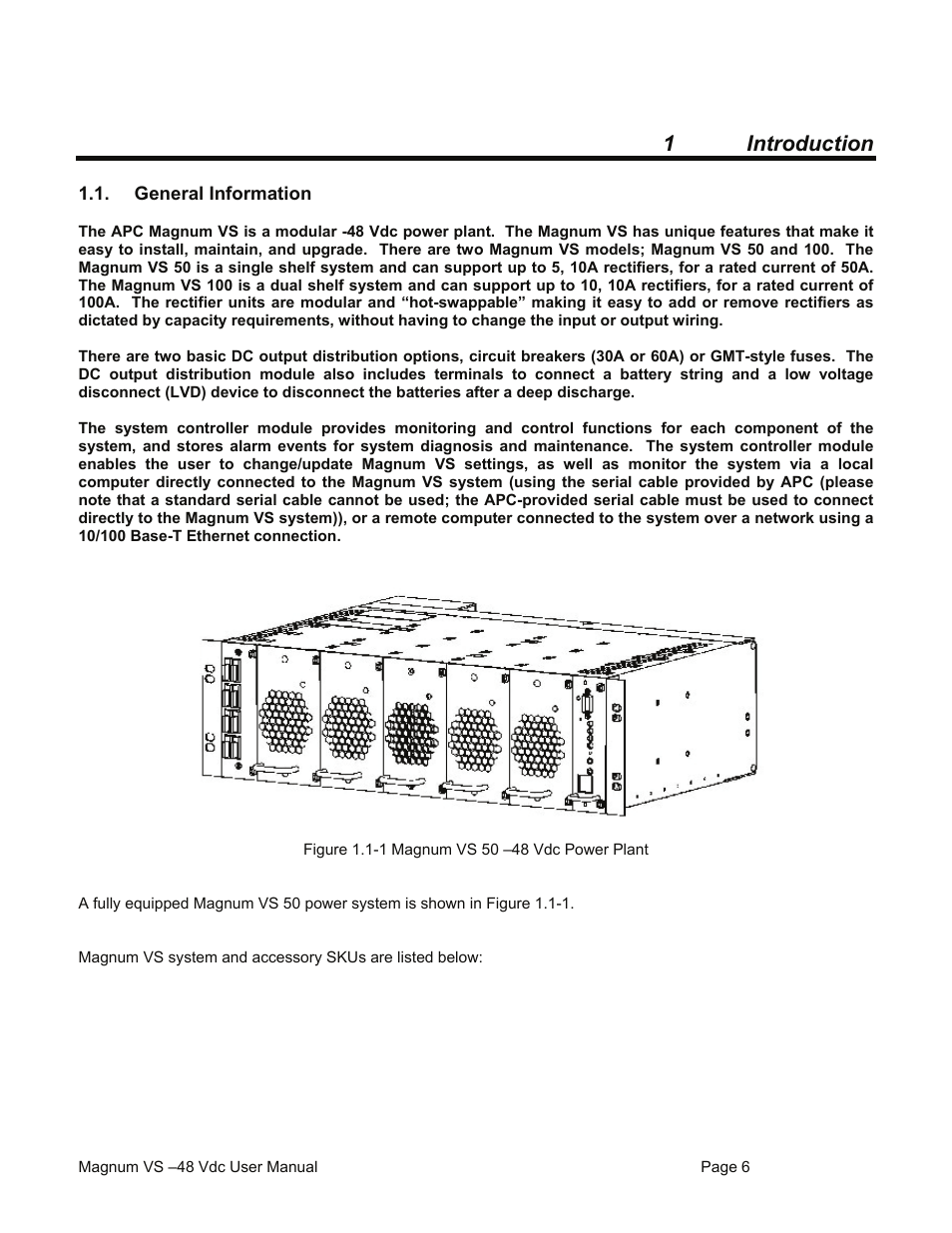 1 introduction | American Power Conversion VS 50 User Manual | Page 6 / 54