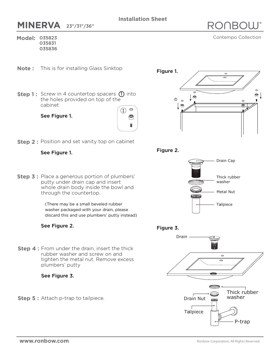Minerva | Ronbow Minerva User Manual | Page 2 / 3