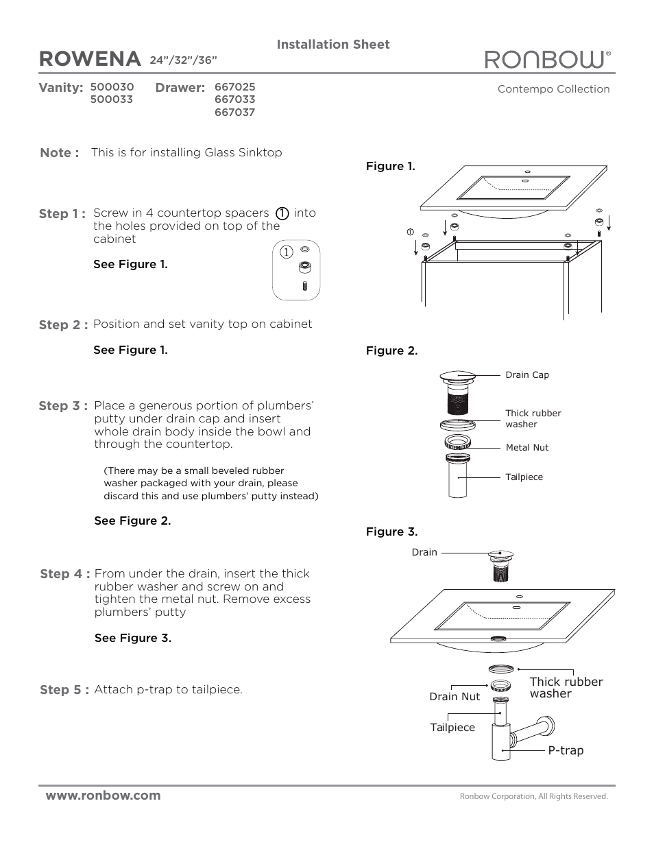 Rowena | Ronbow Rowena User Manual | Page 2 / 3