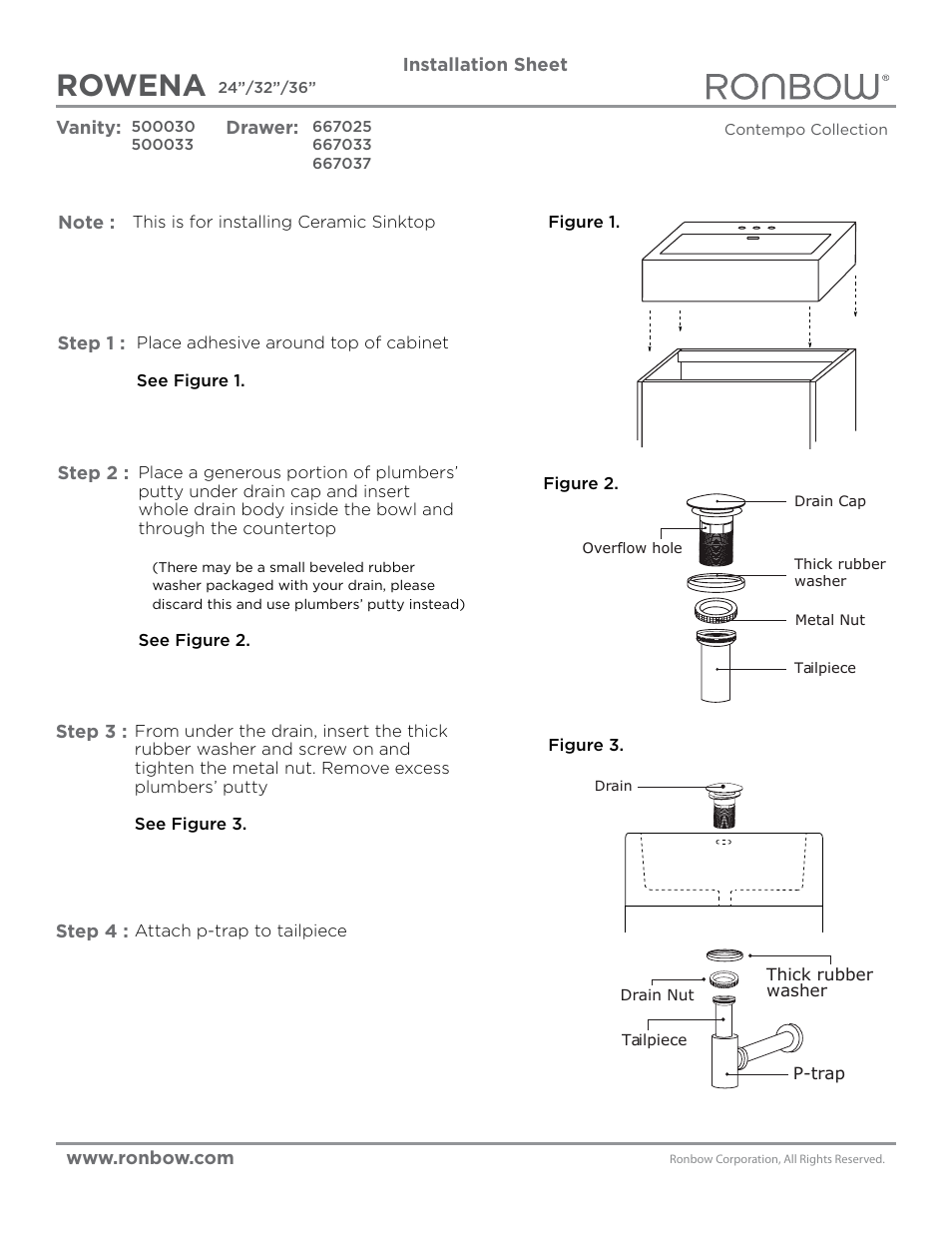Rowena | Ronbow Rowena User Manual | Page 3 / 3