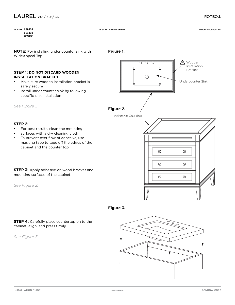 Laurel | Ronbow Laurel User Manual | Page 2 / 2