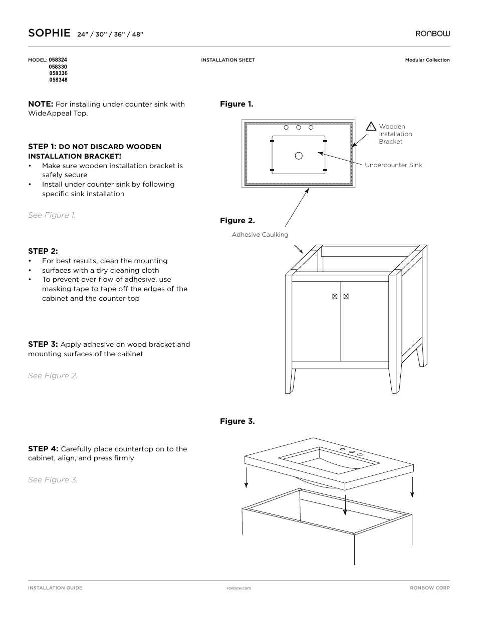 Sophie | Ronbow Sophie User Manual | Page 2 / 2