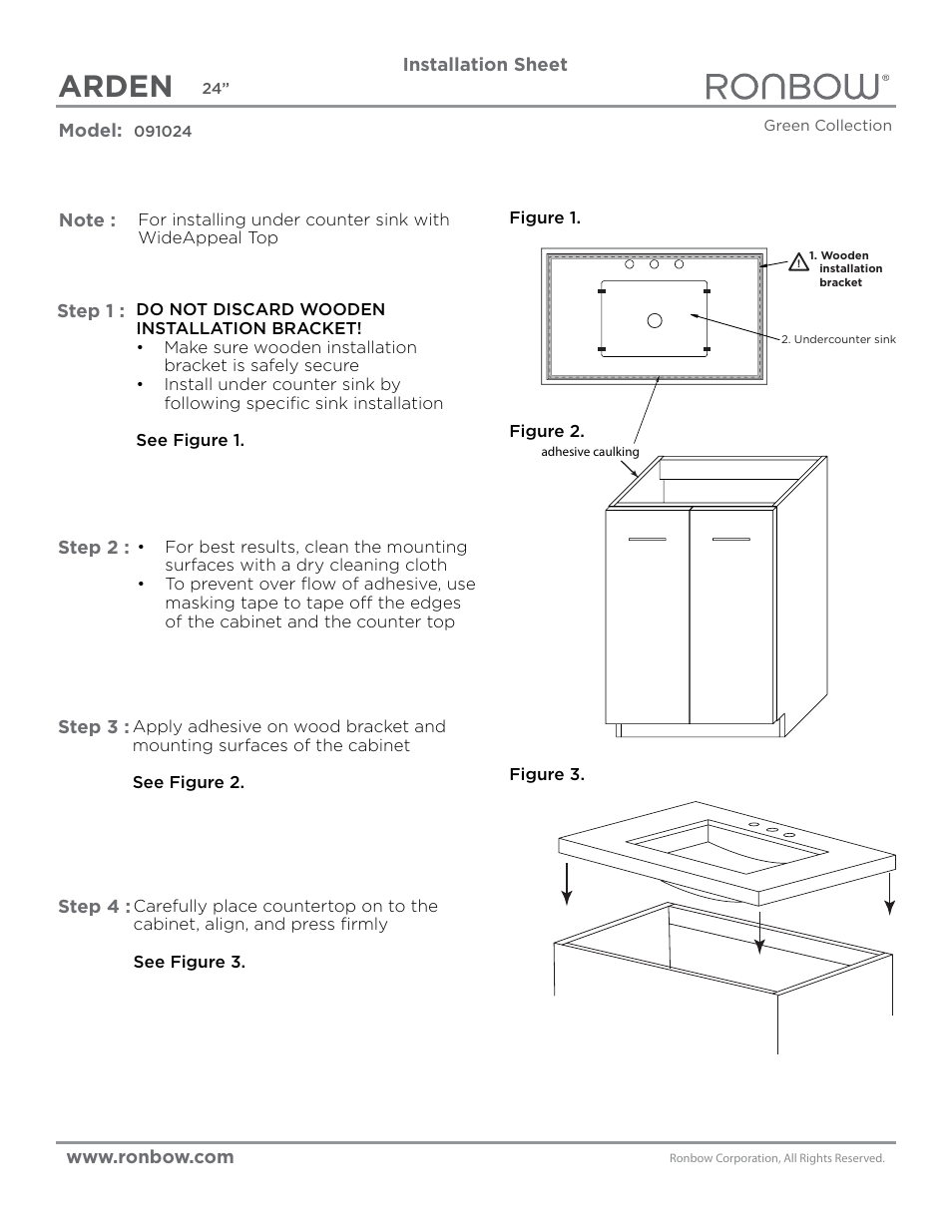 Arden | Ronbow Arden User Manual | Page 2 / 2