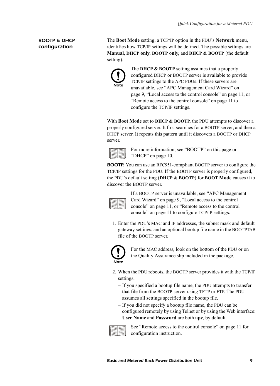 Bootp & dhcp configuration, Bootp & dhcp c, Bootp & dhcp configuration” on | American Power Conversion AP7862J User Manual | Page 13 / 24