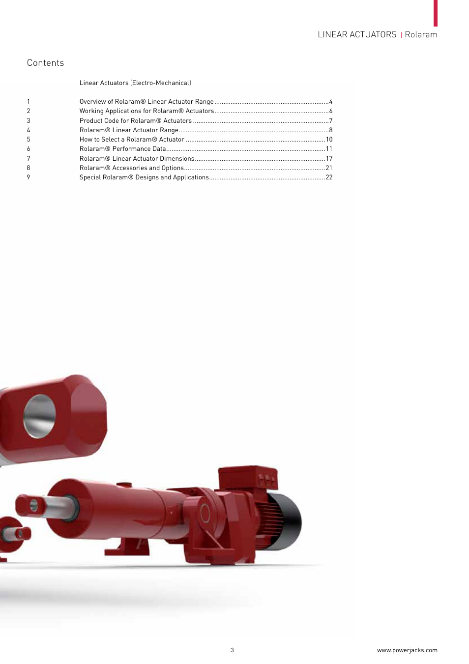Power Jacks Rolaram Linear Actuators User Manual | Page 3 / 24
