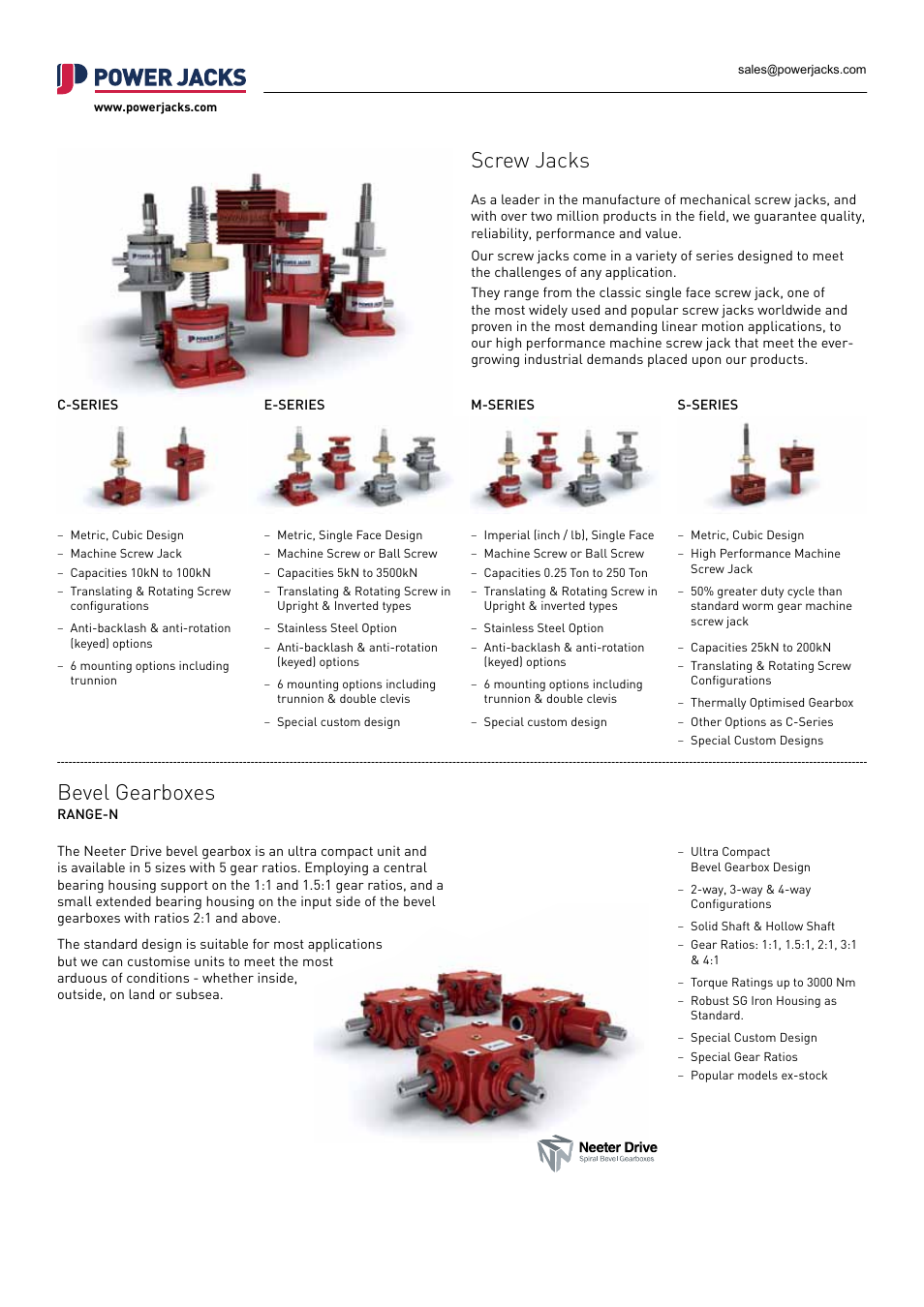 Power Jacks M-Series User Manual | 2 pages