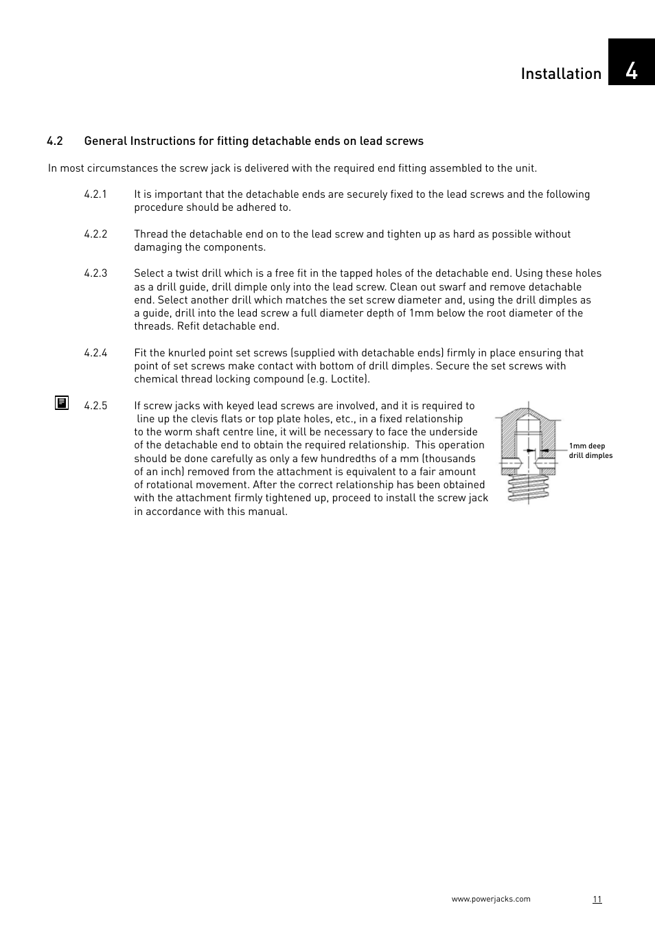 Installation | Power Jacks C-Series User Manual | Page 11 / 40