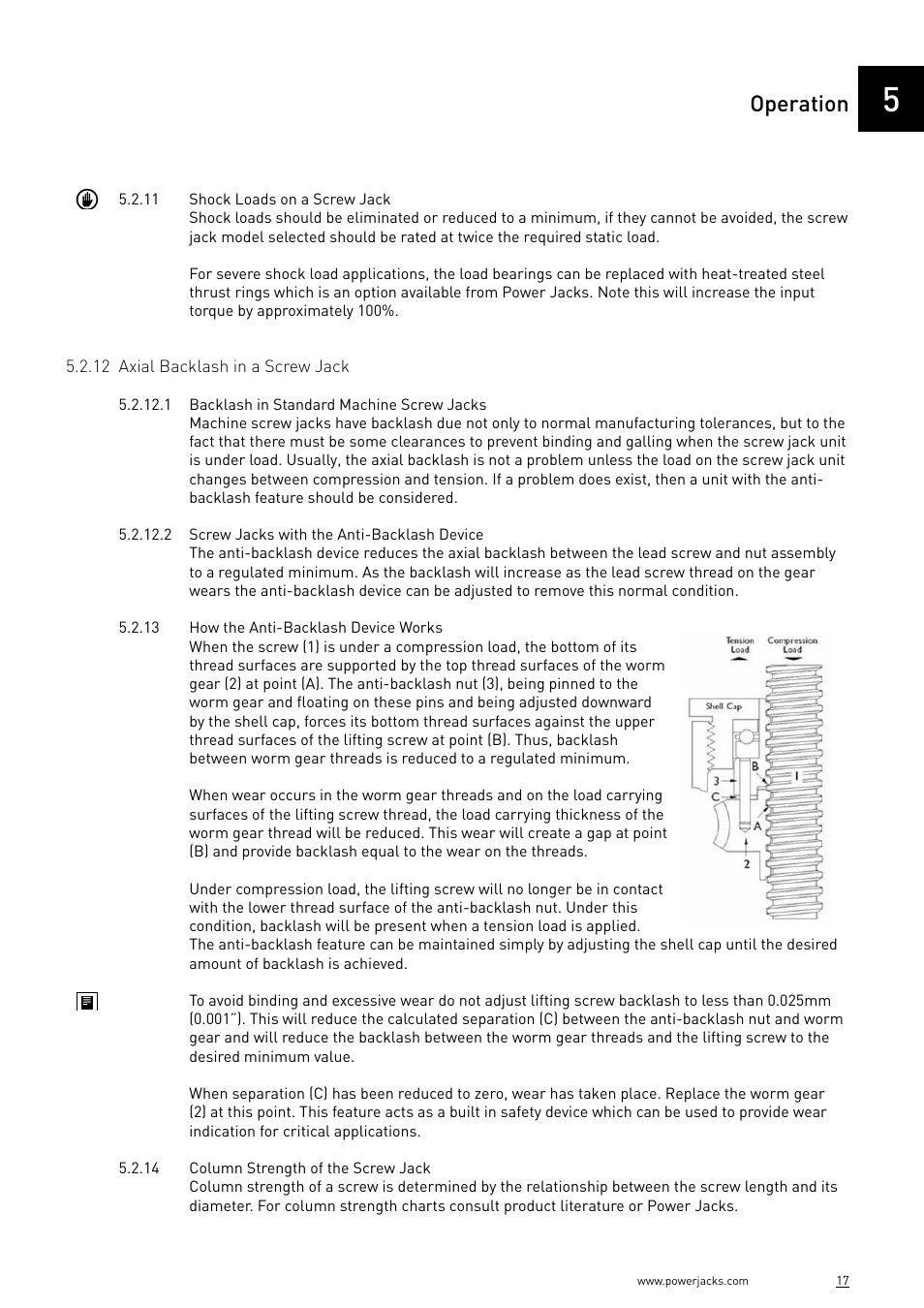 Operation | Power Jacks E-Series - Machine User Manual | Page 17 / 52