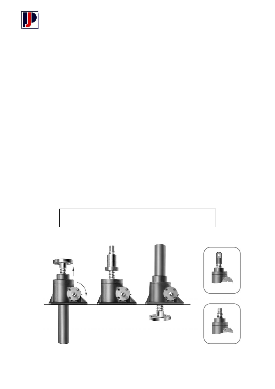 Metric series – ball screw jacks, 1 unit details | Power Jacks E-Series - Ball User Manual | Page 2 / 9