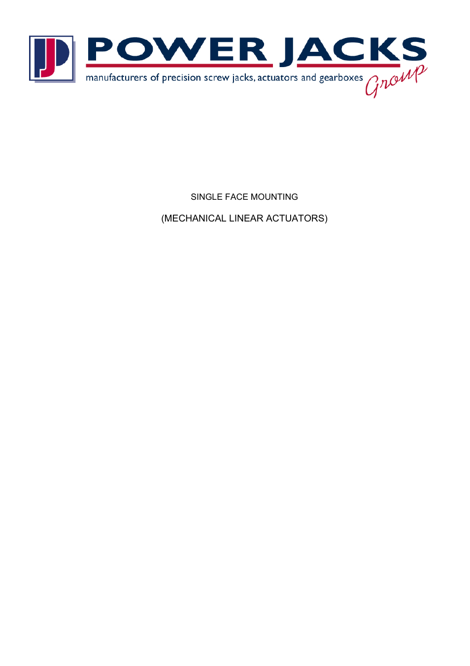 Power Jacks M-Series - Machine User Manual | 10 pages