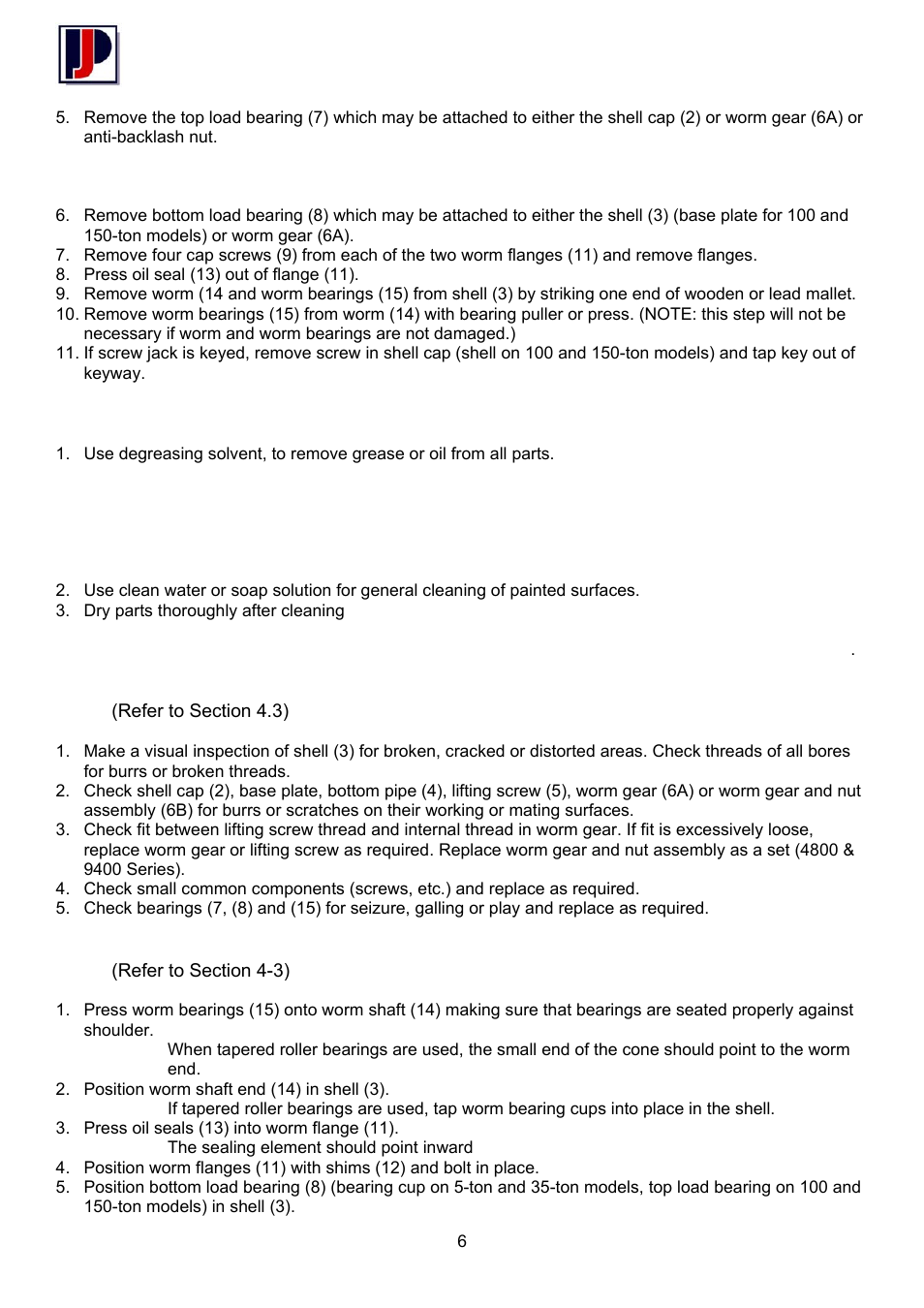 Imperial series – machine screw jacks | Power Jacks M-Series - Machine User Manual | Page 6 / 10