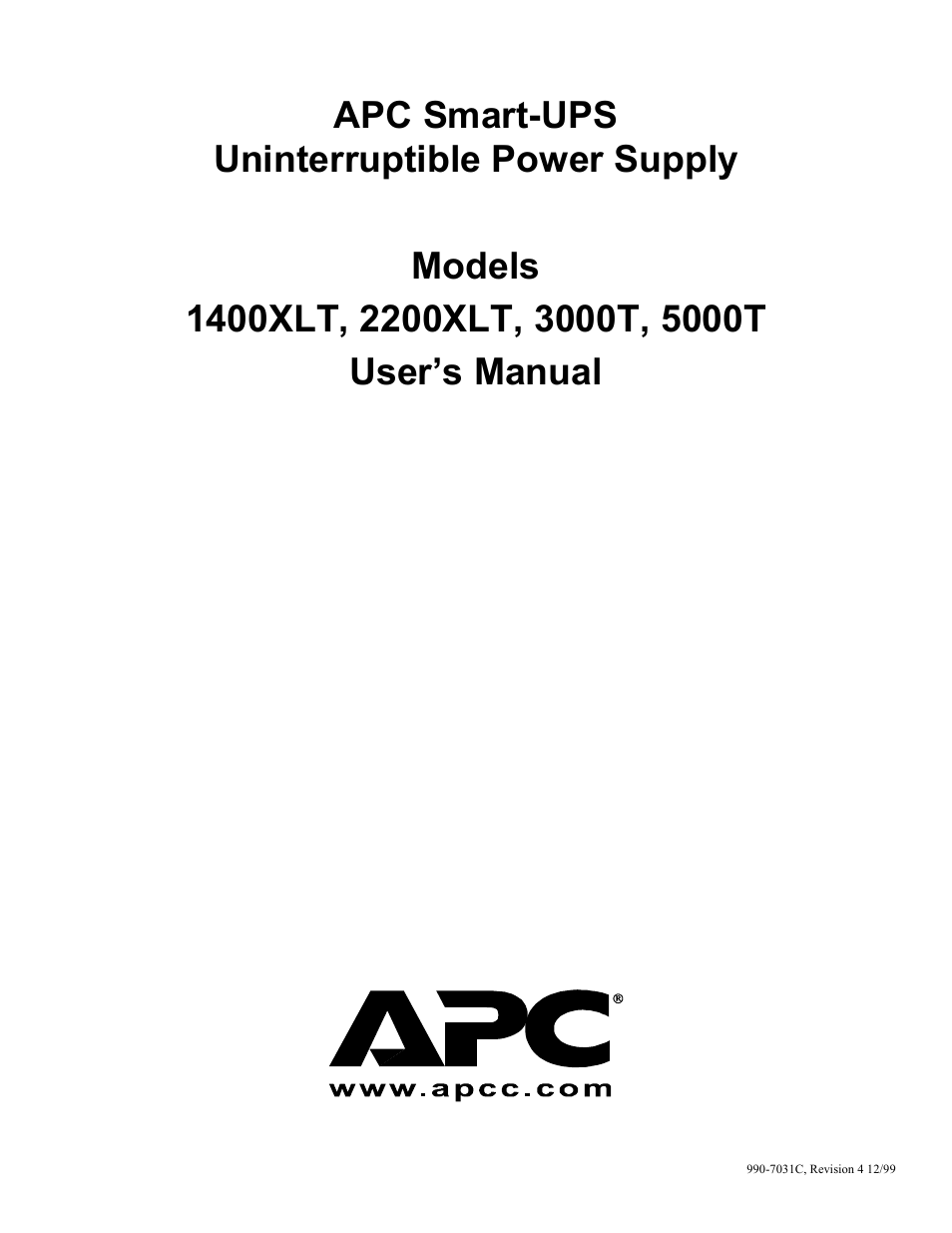 American Power Conversion 5000T User Manual | 30 pages
