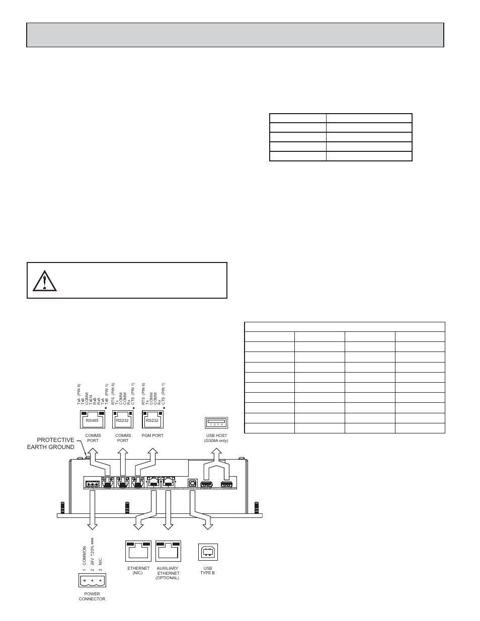 G308, Ommunicating, Configuring a g308 | Cables and drivers, Ethernet communications, Rs232 ports | Red Lion G308 G308A 8.4" TFT and G308C 7.7 DSTN Color Touch Panels" User Manual | Page 4 / 8