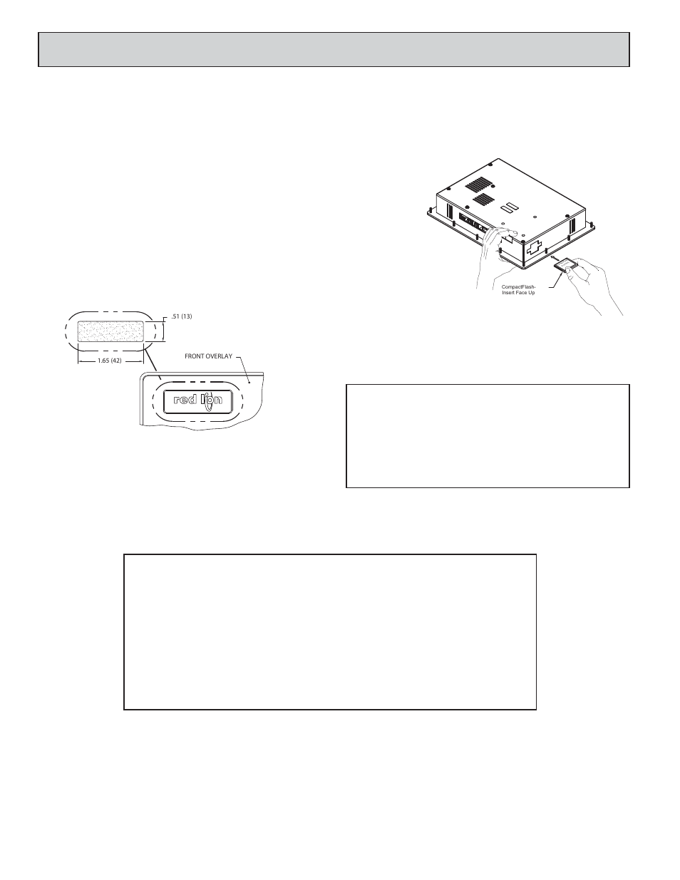 Ptional, Eatures, Ccessories | Compactflash socket, Indoor versus outdoor, Optional communication card, Custom logo | Red Lion G310 10" TFT Color Touch Panel User Manual | Page 8 / 8
