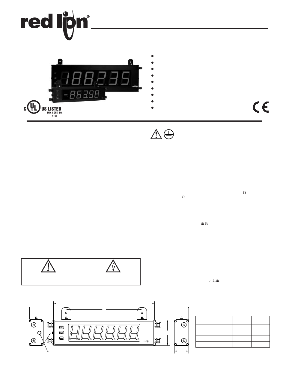 Red Lion LD User Manual | 16 pages