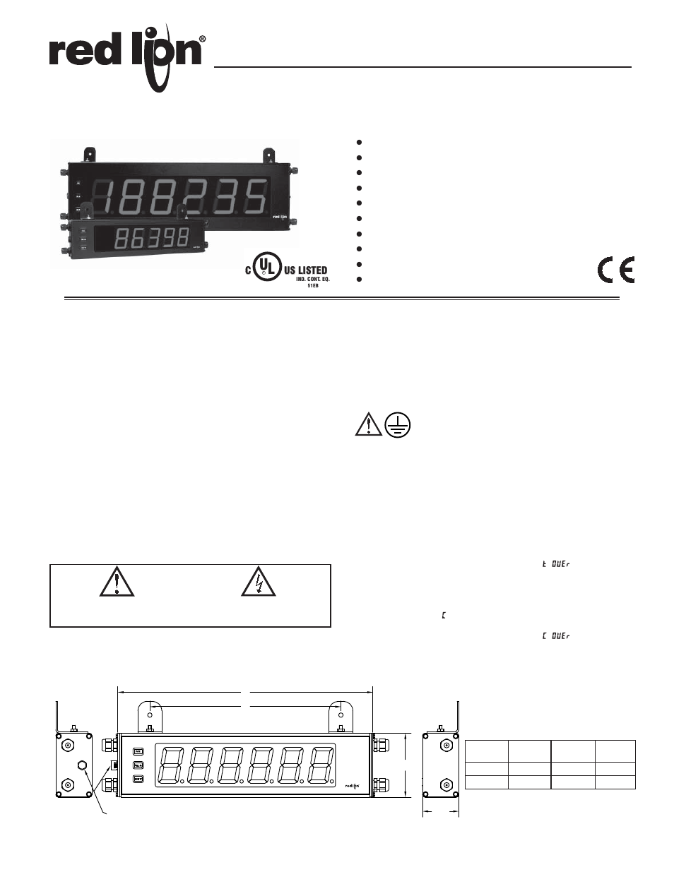 Red Lion LDT User Manual | 16 pages