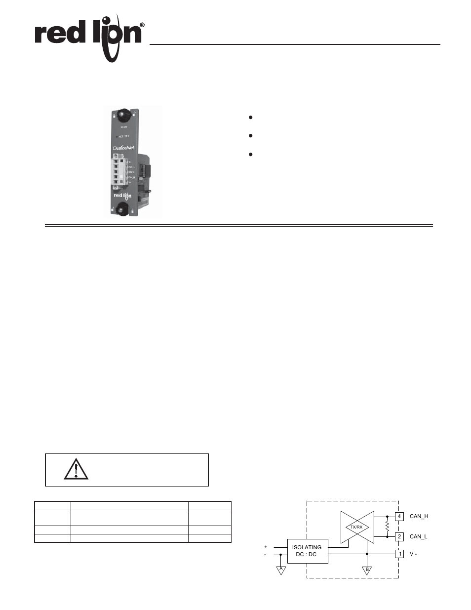 Red Lion XCDN User Manual | 4 pages