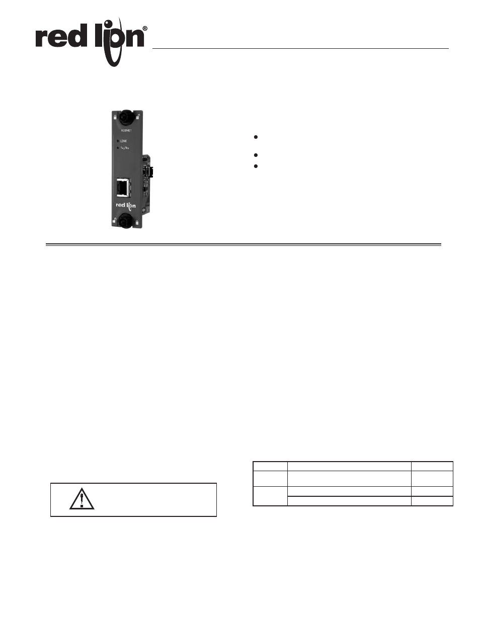Red Lion XCENET User Manual | 4 pages