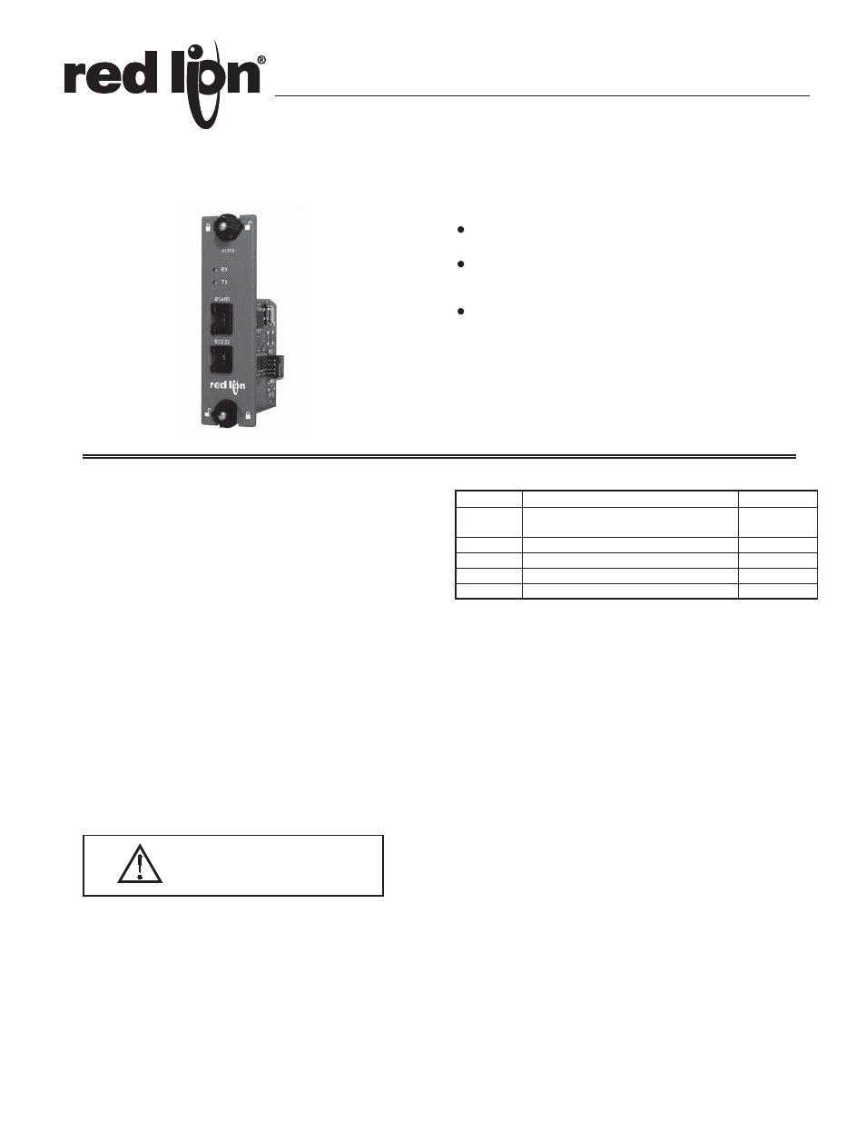 Red Lion XCRS User Manual | 4 pages