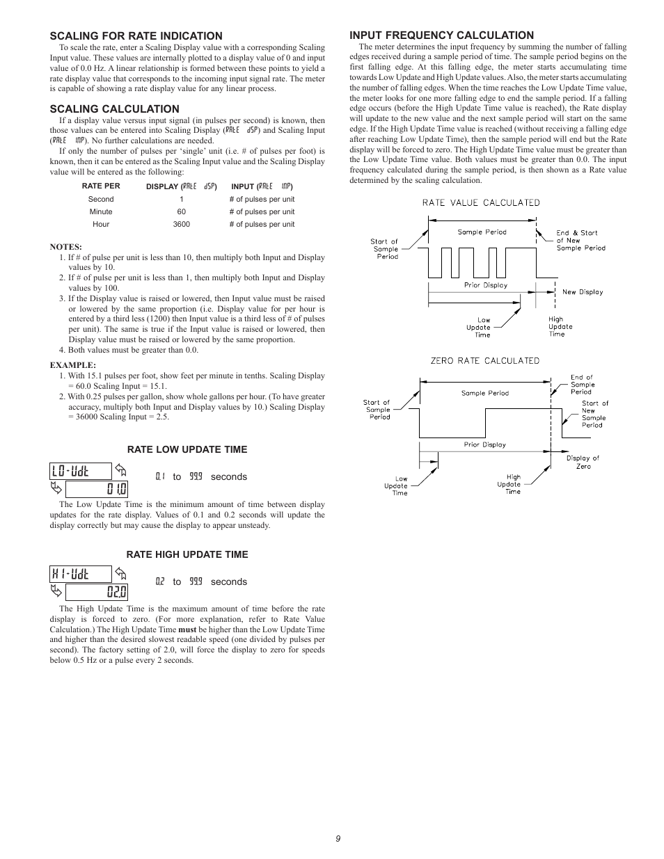 0 lo-udt, 0 hi-udt | Red Lion CUB5 User Manual | Page 9 / 16
