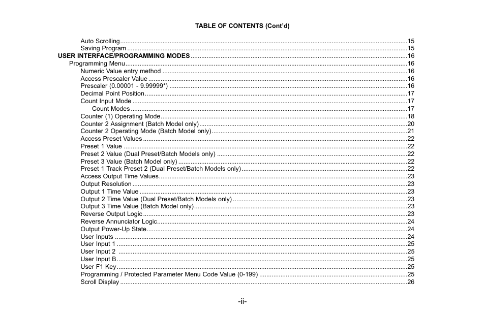 Red Lion C48C User Manual | Page 4 / 57