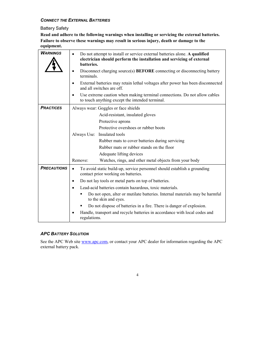 American Power Conversion RT-UXICH User Manual | Page 6 / 20