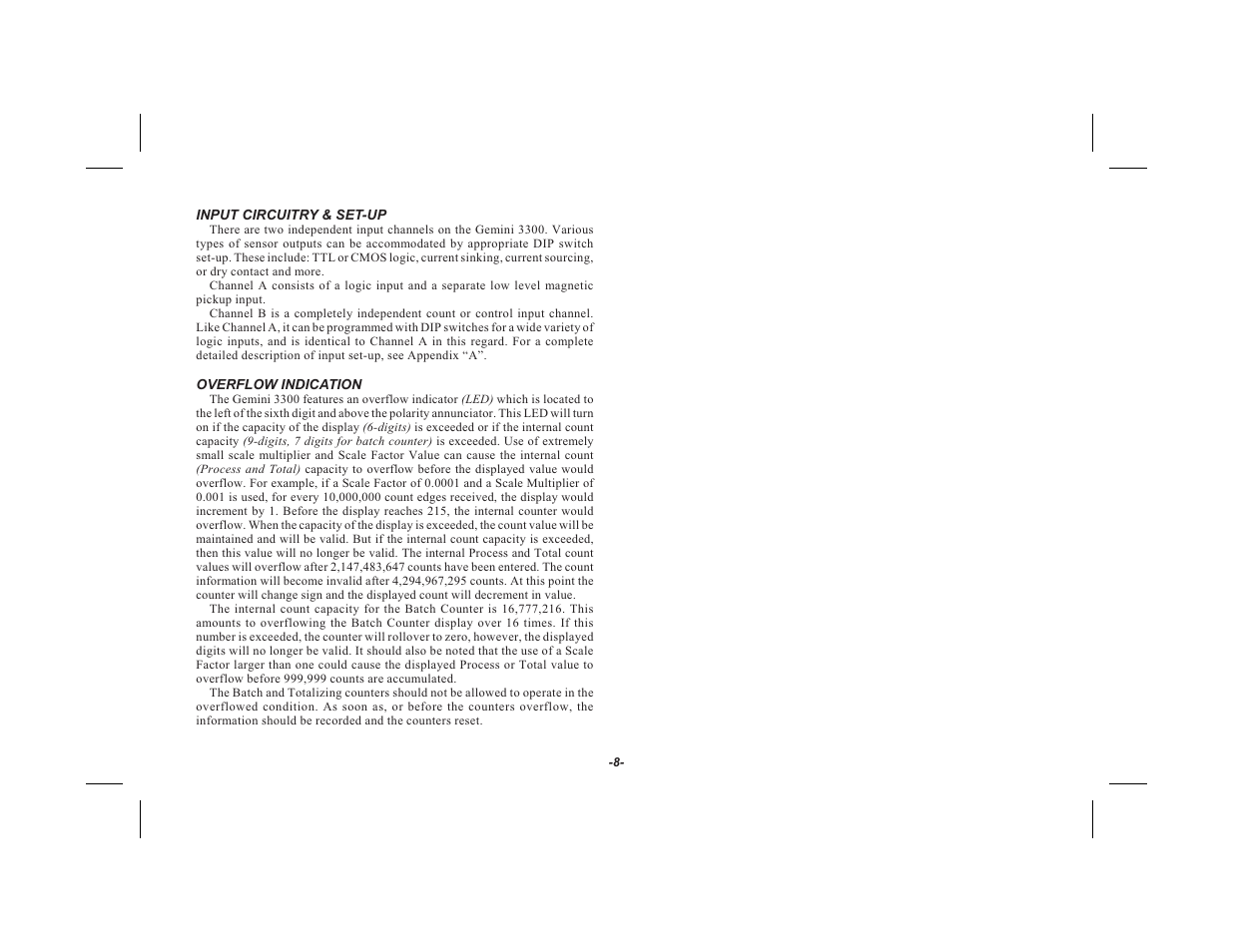 Red Lion GEMINI 33 User Manual | Page 10 / 52