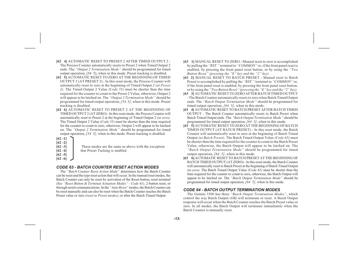 Red Lion GEMINI 33 User Manual | Page 15 / 52