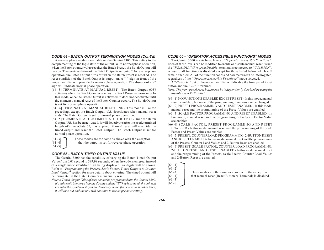 Red Lion GEMINI 33 User Manual | Page 16 / 52
