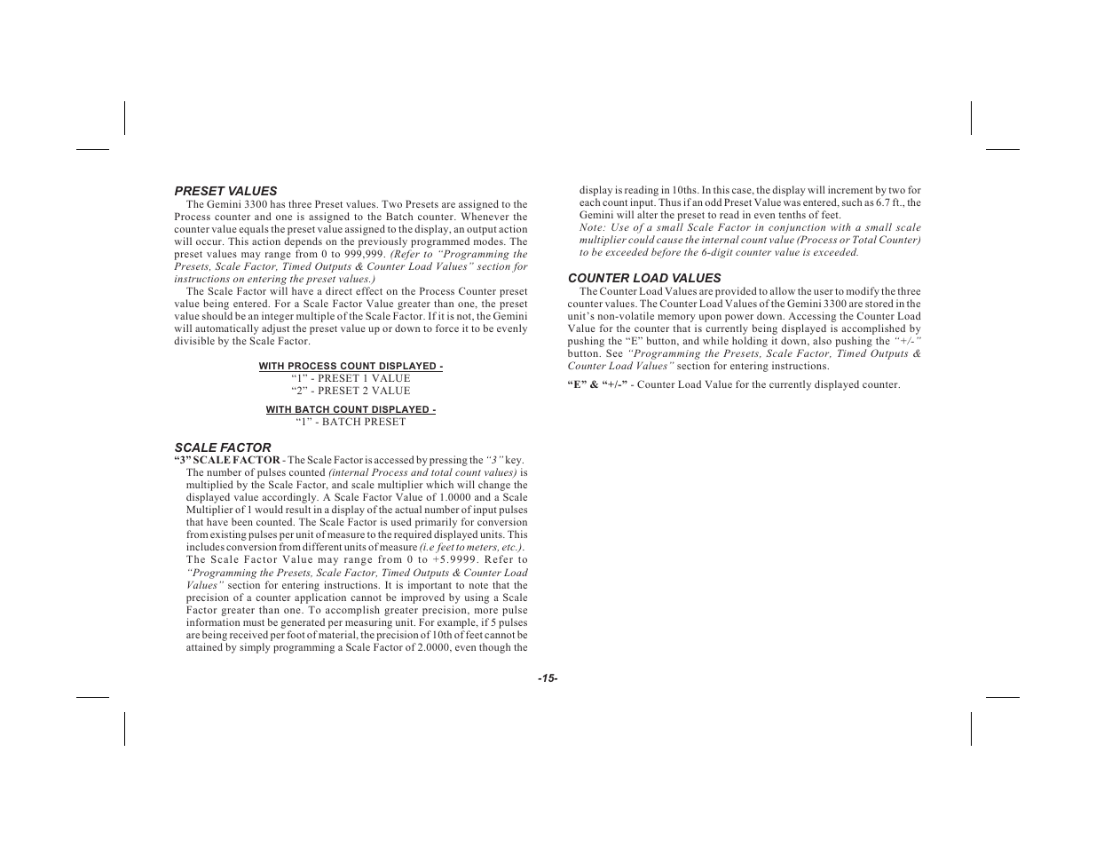 Red Lion GEMINI 33 User Manual | Page 17 / 52