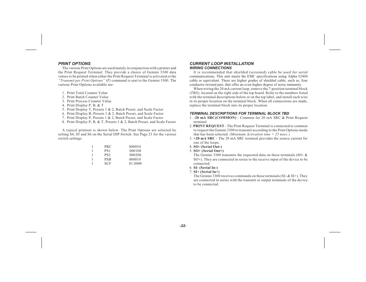 Red Lion GEMINI 33 User Manual | Page 24 / 52