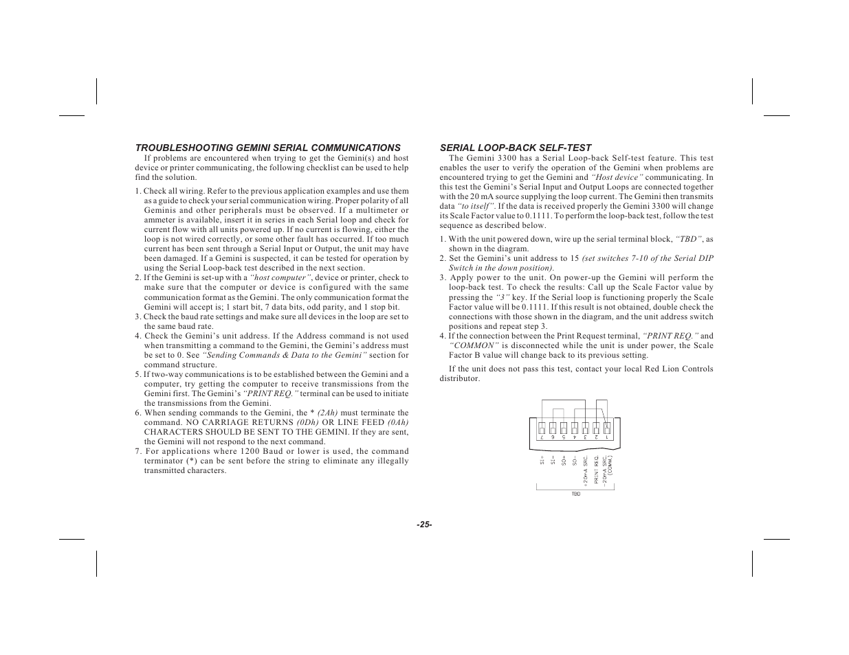 Red Lion GEMINI 33 User Manual | Page 27 / 52