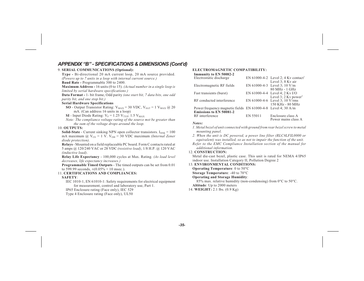Red Lion GEMINI 33 User Manual | Page 37 / 52