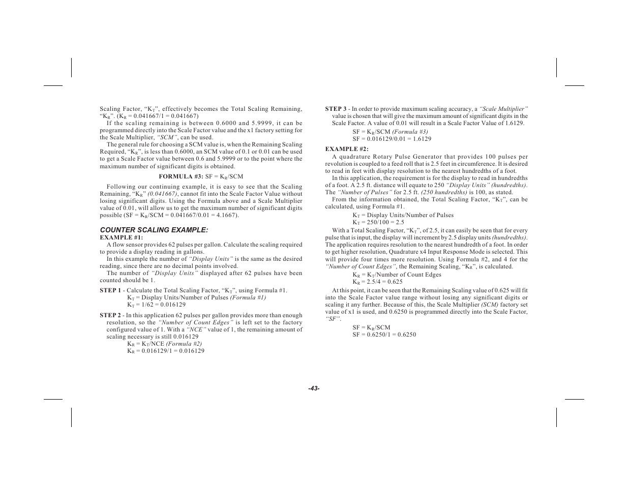 Red Lion GEMINI 33 User Manual | Page 45 / 52