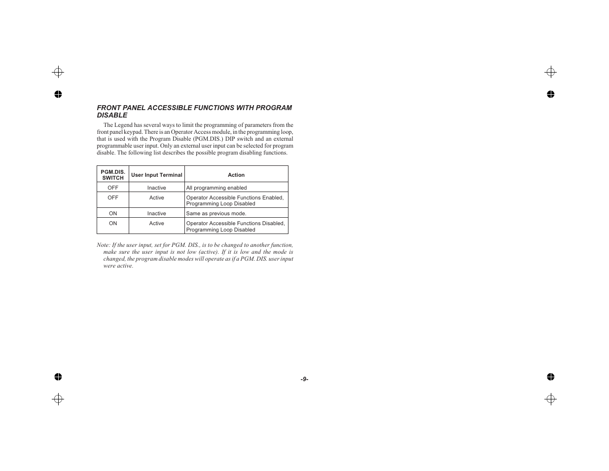 Red Lion LEGEND User Manual | Page 11 / 62