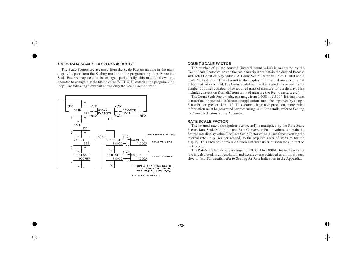Program scale factors module 12 | Red Lion LEGEND User Manual | Page 14 / 62
