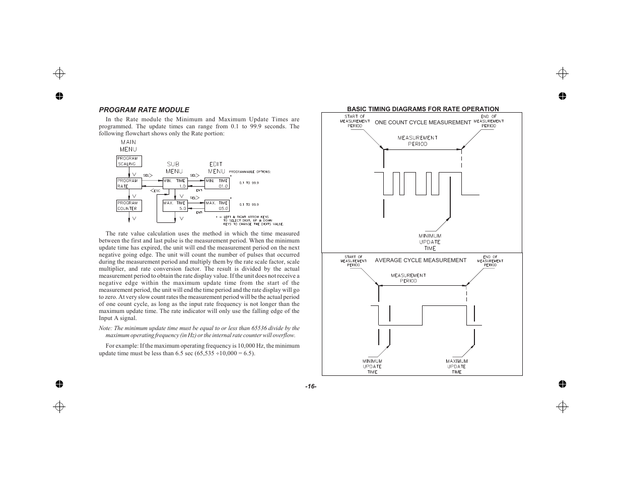 Program rate module 16 | Red Lion LEGEND User Manual | Page 18 / 62