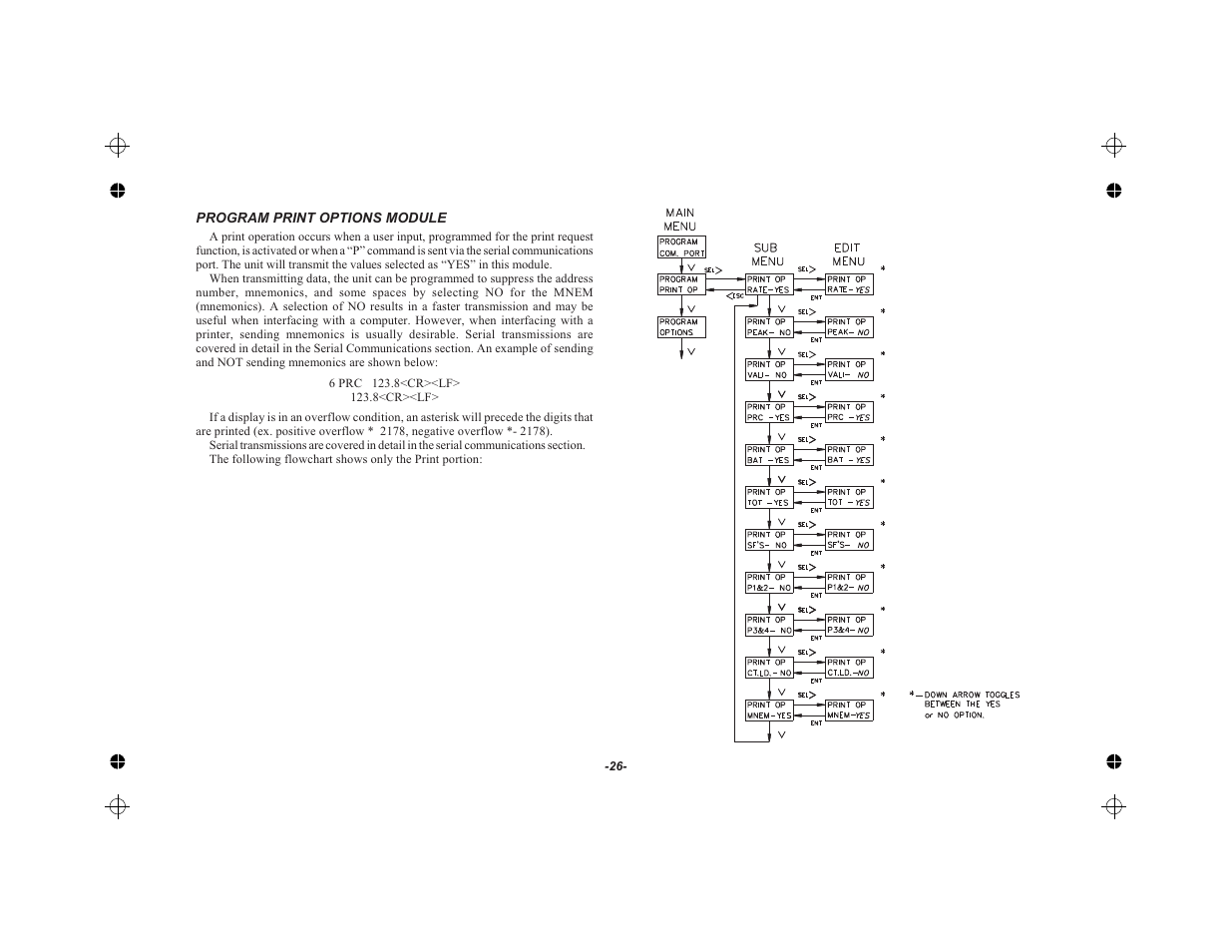 Program print options module 26 | Red Lion LEGEND User Manual | Page 28 / 62