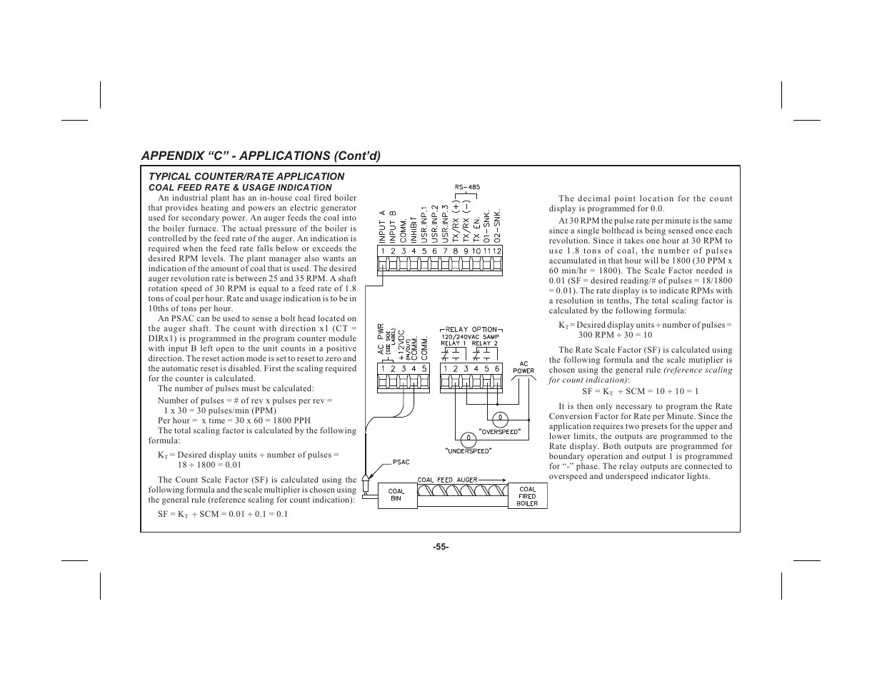 Appendix “c” - applications (cont’d) | Red Lion LEGEND User Manual | Page 57 / 60