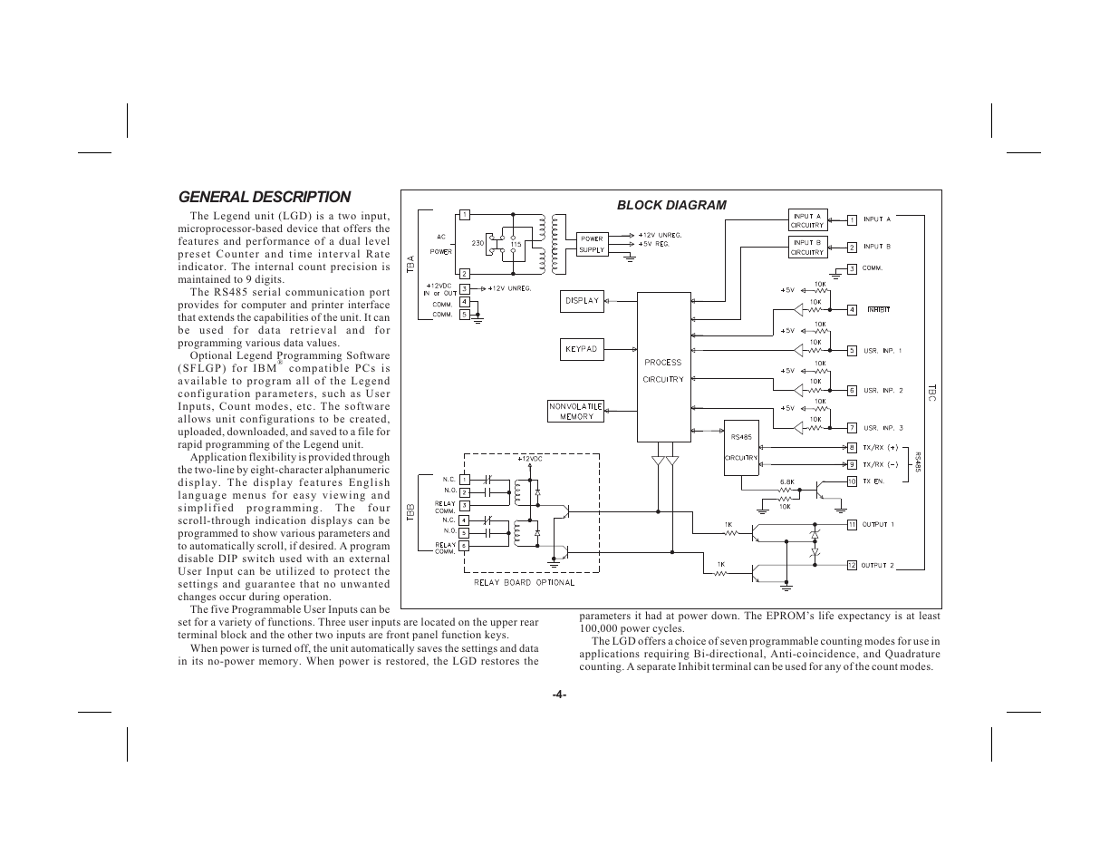 General description | Red Lion LEGEND User Manual | Page 6 / 60