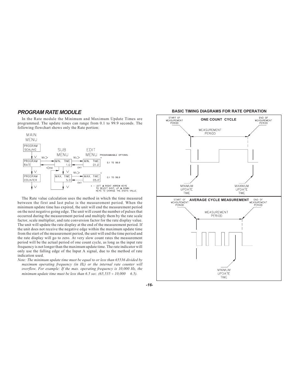 Program rate module | Red Lion LEGEND User Manual | Page 18 / 64