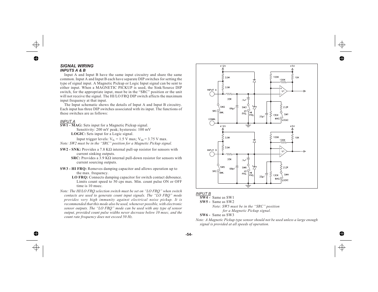 Wiring connections 53, User input wiring 53, A.c. power wiring 53 | Dc power wiring 53, Serial communications 53 | Red Lion LEGEND User Manual | Page 56 / 76