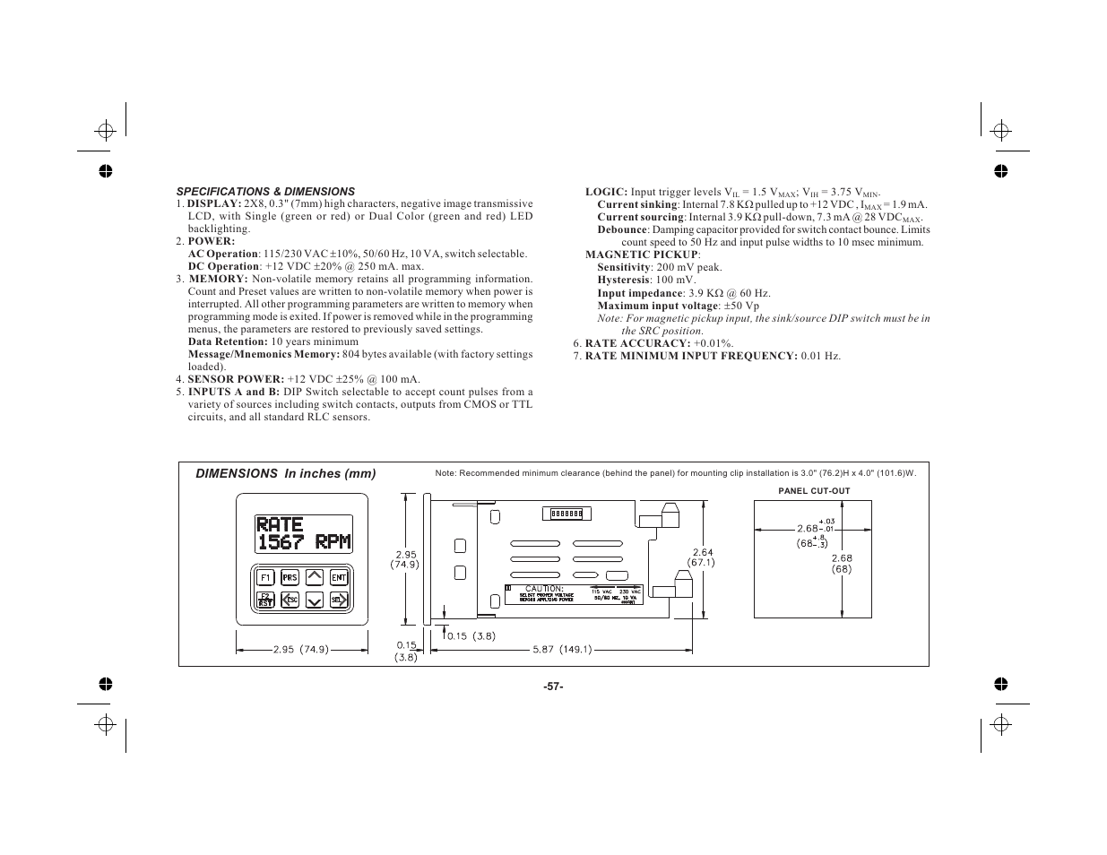 Various sensor output connections 56 | Red Lion LEGEND User Manual | Page 59 / 76