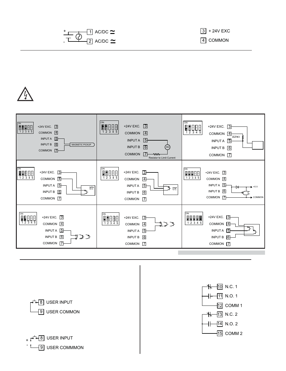3 user input wiring, 4 setpoint (output) wiring, 2 input signal wiring 3.1 power wiring | Red Lion PAXLCR User Manual | Page 4 / 12