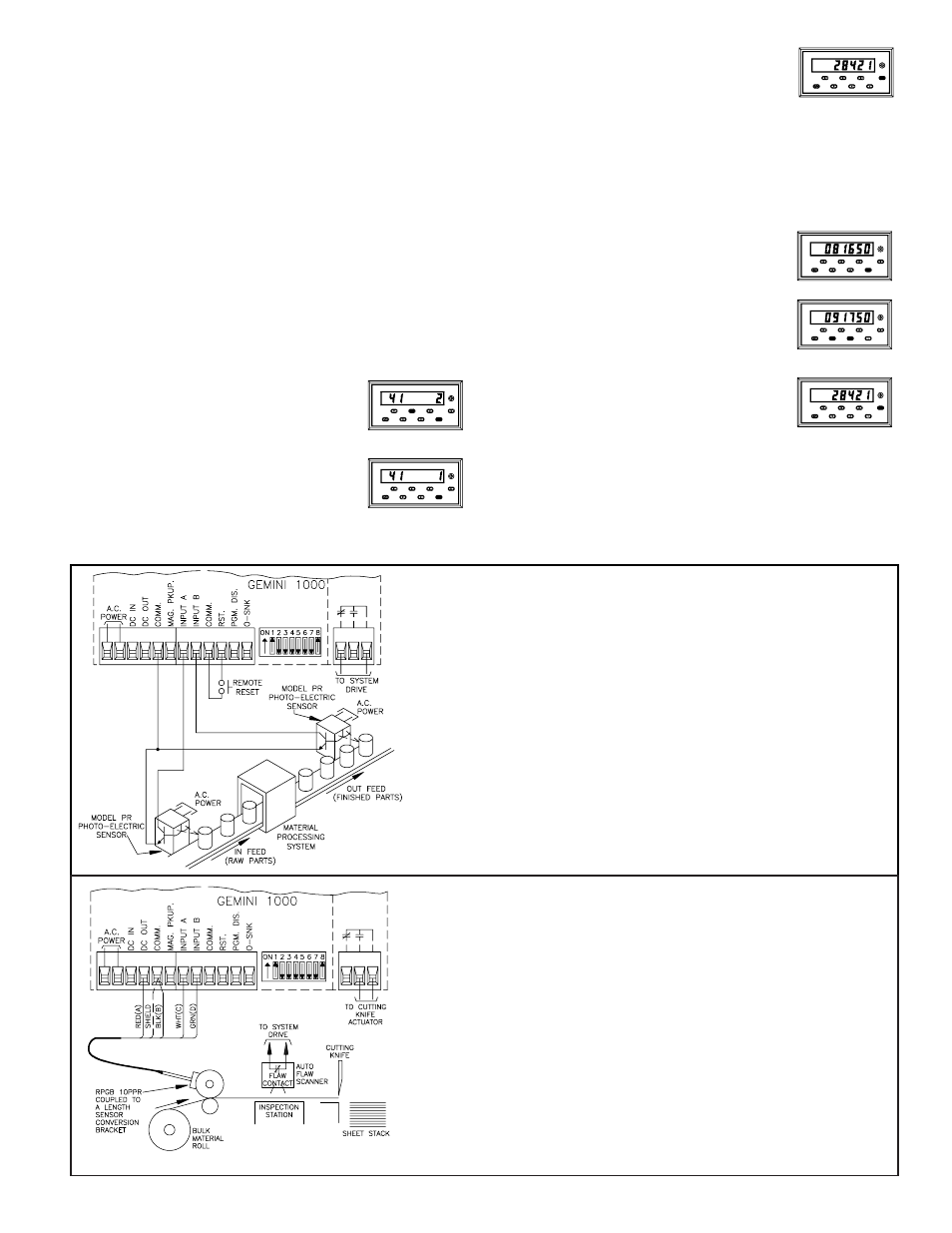 Programming, Typical counter applications | Red Lion GEMINI 2 User Manual | Page 3 / 8