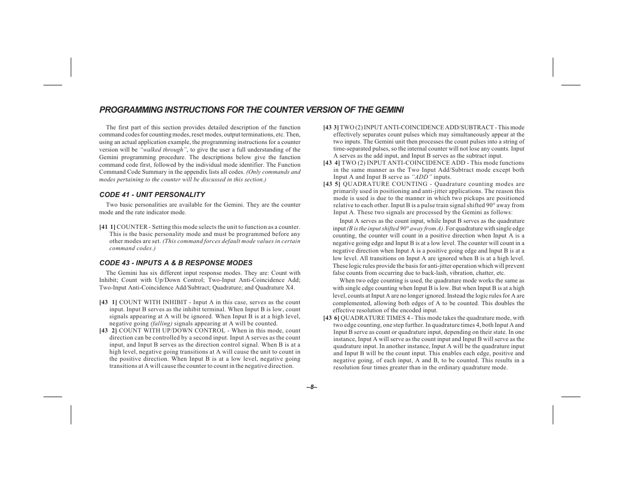 Red Lion GEMINI 2 User Manual | Page 10 / 60