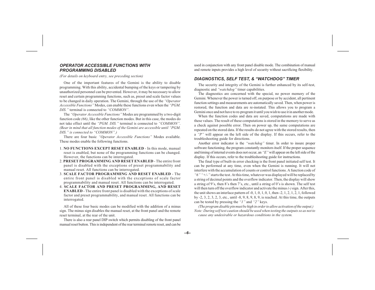 Red Lion GEMINI 2 User Manual | Page 8 / 60